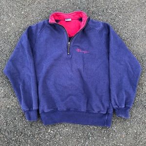 VINTAGE CHAMPION QUARTER-ZIP PULLOVER